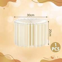 Foldable Cylindrical Dessert Stand Pillar, Wedding Display Rack Decoration, Elegant White Paper Tube Display Stand, Suitable For Wedding Dessert Table, Mall Window Display And Birthday Party Decoration - Multicolor - View 14