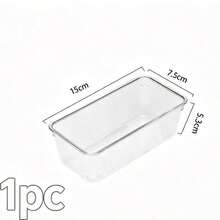 1/3/5pcs PP Transparent Plastic Drawer Storage Boxes, 4 Sizes Multi-Functional Bathroom Vanity Organizer Tray, Non-Slip Storage Box, Suitable For Cosmetics, Jewelry, Bedroom, Kitchen Utensils And Office Supplies - View 14