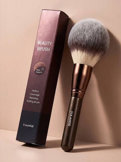 MAANGE 1pc Professional Powder Brush, Large Soft Dense Makeup Brush, Mixed Makeup Brush, Beauty Tool, Gift