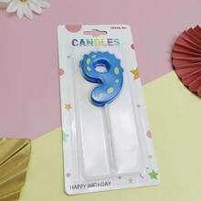 HIBIRTH 1pc Creative Blue Dinosaur Number Birthday Candle Cake Decoration Cute Dinosaur Shaped Birthday Indoor Cake Candle Baking Party Plug-In - View 15