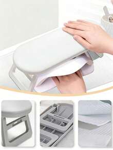 Foldable Plastic Nail Pillow, Minimalist Russian Style Nail Hand Rest, Nail Support Pillow, Portable Nail Salon Hand Rest - Multicolor - View 2