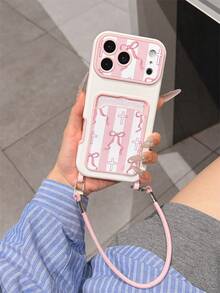 1 buah Casing Ponsel Kulit TPU Bermotif Garis-garis dan Salib Kreatif dan Modis, Pelindung Anti Guncangan, Hadiah Liburan, Kompatibel dengan Apple 11/12/13/14/14 Plus/15/15 Plus/16/16 Plus/17/17 Pro dan Model Lainnya - MultiWarna - View 1