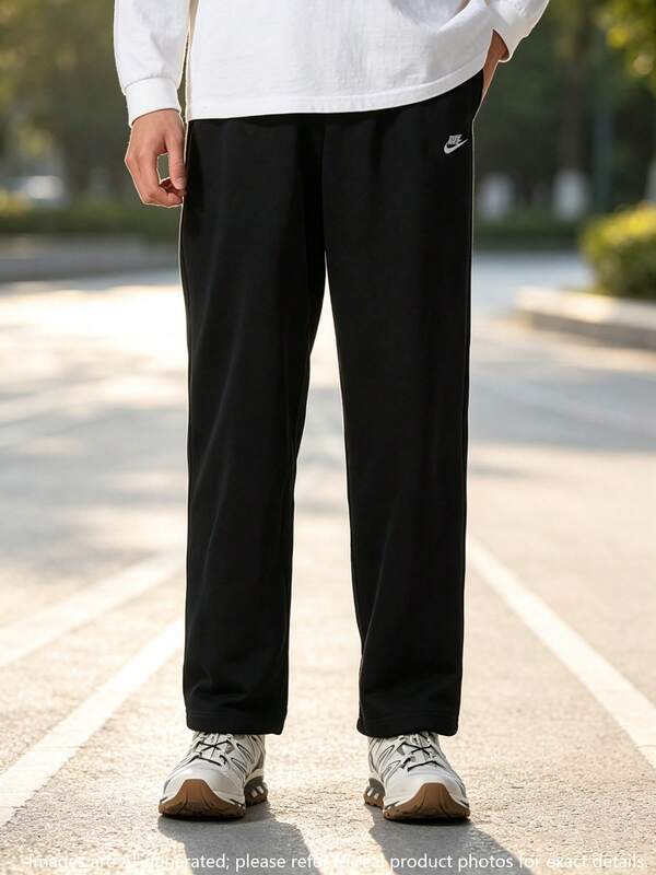 Nike Men's Sports Long Pants AS M NK CLUB FT OH PANT Knit Loose Casual Pants Running Fitness Workout Pants HQ4423-010
