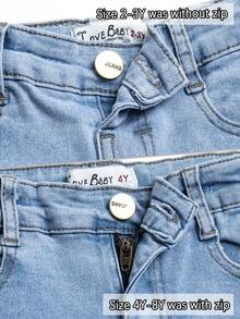 Young Boy Fashionable Stretchy Distressed Street Style Jeans, Back To School, - Light Wash - View 4