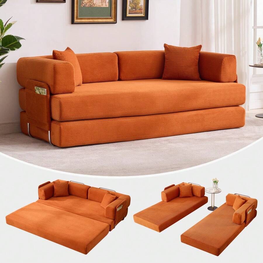Sofa Bed Frame - Orange - View 1