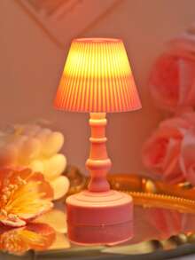 1pc Street Side Street Light Design LED Mini Table Lamp Desktop Luminous Decoration Small Ornaments Children's Bedroom Bedside Decoration Small Night Light Atmosphere Light,Christmas Decor Lights - Pleated - View 14