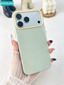 KOOLIFE Candy Color Contrast Camera Frame Phone Case Soft TPU Shockproof Protective Phone Cover For IPhone 18 Pro Max,17,17Pro Max,16Pro,15Pro Max,13pro,15,14,14Pro,13 - Light Green - View 24