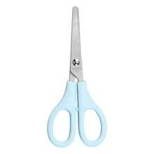 1pc Stainless Steel Round Tip Scissors, Precise Cutting For Paper, Fabric And Thread, Multi-Functional Household Tool, Ergonomic Handle (Purple/Pink/Blue), Sewing Craft Cutter, Comfortable Grip, Durable Design, Exclusive For Sewing Enthusiasts - Multicolor - View 6