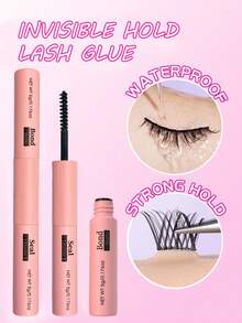 Dual-Head Long-Lasting Waterproof Eyelash Glue, Gentle On Skin, Non-Irritating, Easy To Remove Without Residue, Suitable For Makeup Beginners And Daily Beauty - Multicolor - View 1