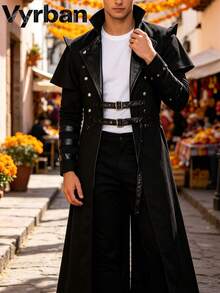 Men Trench Coats - Black - View 1
