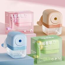 Manual Crank Operation, DIY Replaceable Unicorn/Space/Panda Stickers, Suitable For School And Office, Anti-Pencil Lead Breakage Design, Effort-Saving Design For Students, Sold By PureHubShop - A - View 4
