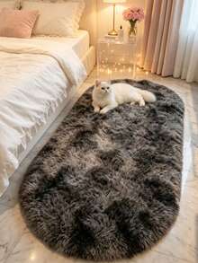1pc Black & Gray Tie-Dye Decorative Rug, Love & Healing Bedroom Decor, Small Rug, Carpet, Home Decor, Living Room Rug, Living Room Small Rug, Bedroom Rug, Living Room Home Decor, Outdoor Rug, Washable Rug - Multicolor 10 - View 3
