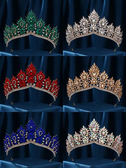Wedding Crowns For Bride Cubic Zirconia Tiaras Bridal Diamond Headpieces Quinceanera Zirconia Headband