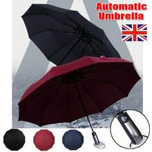 Double Wind Resistant Strong Automatic Open&Close Folding Canopy 10 Rib Umbrella - Multicolor - View 1
