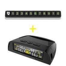 YNF Solar Powered Wireless TPMS Tire Pressure Monitoring System, 4 External Sensors, Real-Time Data Display, High/Low Pressure & Temperature Alarm, Sensor Disconnection Reminder - A - View 9
