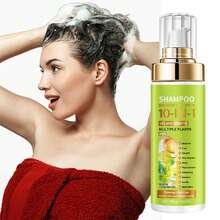 Champú de Hojas de romero y de sabina 10 EN 1,shampoo para la caida de cabello,rapunzel,Nutrición Capilar, Fortalecimiento del Cabello, Control de Aceite, Aporte de Volumen, Cuidado del Cuero Cabelludo, Duradero, Varios Usos, Elimina las Escamas Sueltas de Caspa,Limpia tu cabello semanalmente - Champú + Acondicionador - Ver 2