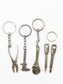 3-In-1/4-In-1/6-In-1 Multi-Function Pocket Keychain EDC Portable Mini Tool Set, Metal Adjustable Universal Wrench, Screwdriver, Pliers, Knife, Letter Opener, Tape Measure, Suitable For Home Repair, Car, Bicycle, Motorcycle Maintenance, Outdoor Hiking And Camping Backup - 5-in-1 Mini Tool - Pliers - View 11