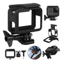 Funda Protectora Carcasa De Bisel Abs Para Gopro Hero 5 6 7 - Negro - Ver 1