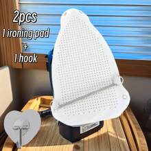 2pcs/Set (1 Ironing Pad + 1 Hook) Multi-Functional Home Ironing Pad, Heat-Resistant Bottom Plate Protection Pad, Suitable For All Irons, Easy To Clean, Easy To Install, Suitable For Ironing Delicate Clothes, Durable Ironing Accessory - Multicolor - View 6