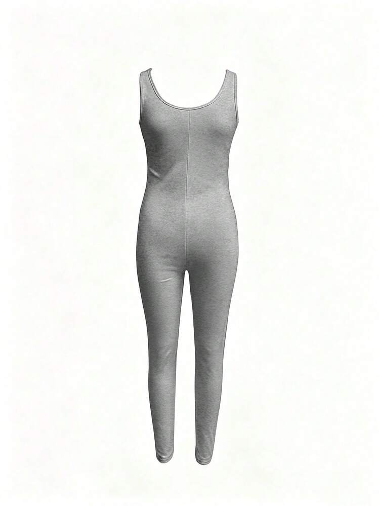Maternity Jumpsuit Fashion Sports Comfortable Home Wear - Light Grey - View 8