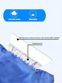 Winter Car Ice Scraper Glove Handheld Windshield Snow Remover Snow Removal Mitten With Built-In Scraper Snow Shovel Window And Roof De-Icing For Sedans Trucks RVs And Other Vehicles For Snow And Ice Removal Auto Accessories Winter Essentials - Multicolor - View 8