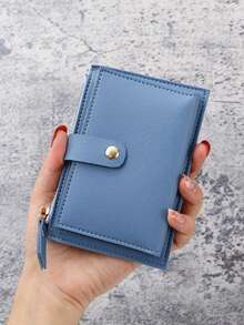Customized Wallet & Card Holder - Women's Personalized Text Card Holder, Multi-Slot Wallet, Customizable Name; Perfect Gift For Girlfriend; Fashionable Solid Color Design, Unique Personalized Customization; Suitable For Girlfriend, Boyfriend Or Friends; Valentine's Day, Bridesmaid, Wedding, Birthday, Mother's Day And New Year Gifts; Travel Essential. - Multicolor - View 9