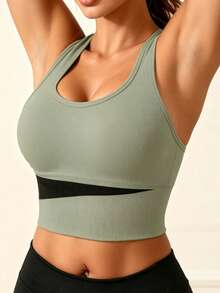 3 Peças Roupa Íntima Feminina Plus Size, Sutiã Esportivo Sem Arame e Sem Costas, Sutiã de Yoga Elástico e Respirável, Adequado para Esportes e Fitness - Multicolorido - Visão 10