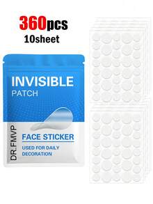 720pcs Invisible Concealment Patches, Comfortable Breathable Lightweight Portable, Super Strong Adhesion, Used For Covering Care, 36/180/360/1080/1440pcs - Transparent - View 6
