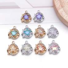 5/10/20pcs Silvery Plated Celestial Rhinestone Charms Sun Moon Star Heart Alloy Pendant For DIY Bracelet Necklace Earring Jewelry Making Findings - Multicolor - View 27