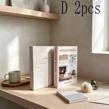 Minimalist Fresh Artificial Inspirational Healing Fake Books, Soft Decor For Club, Villa, Clothing Store, B&B, Living Room, Bedroom, Desktop Ornament, 2/3pcs - Decor Book - View 14