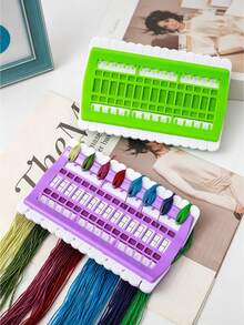 Cross Stitch Kit Storage Box Embroidery Thread Project Card 30 Slots Sewing Needle Storage Rack Craft Tools Accessories, Suitable For Sewing Room, Craft Table And DIY Studio, Sewing Accessories - Multicolor - View 1