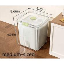 Large Capacity Pet Food Storage Container, Airtight Moisture-Proof Cat/Dog Food Storage Canister, Moisture-Proof Household Food Storage Box - 20L - View 4