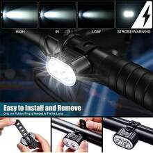 Mountain Bike Front And Rear Lights, LED USB Rechargeable, Handlebar Mount, High Brightness, Suitable For Night Riding - Multicolor - View 3