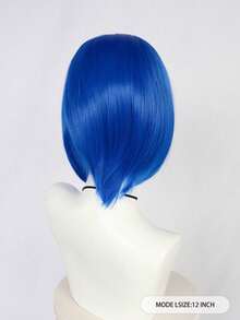 (假髮 + 髮夾) 適合女性。耐熱合成髮，適合日常穿著和派對。女性卡通角色/動漫 Cosplay 假髮 - 彩色 - 查看 2