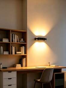 1 buah Lampu Dinding LED Nirkabel Magnetik yang Dapat Dilepas, Lampu Sensor Gerak Isi Ulang USB, Cahaya Ambient yang Dapat Diredupkan, Cocok untuk Dekorasi Kamar Tidur, Samping Tempat Tidur, Tangga, dan Kamar Mandi - beraneka warna - View 4