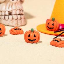 20PCS Mini Micro Halloween Resin Pumpkin Miniature Models, Flat Back Hanging Decor For Miniature Landscapes, Home DIY Craft Decoration Supplies - Multicolor - View 11