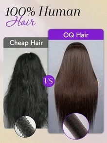 OQ 棕色 10件/包 處女絲滑直髮 真人髮 14-16英吋 不掉髮 簡單適合初學者 易佩戴 夾式接髮 真人髮 舒適 適合學生日常穿搭與旅行 - S4 - 查看 5