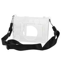 Crossbody Camera Crystal Protective Case Transparent Camera Protective Cover + Crossbody Shoulder Strap PVC Material Anti-Scratch Anti-Drop Camera Accessories Suitable For In-Stax Mini Crystal Shell Camera Transparent Protective Case Non-Yellowing Transparent Shell Travel Essential - View 1