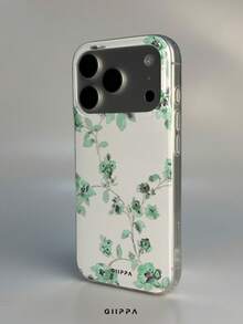 GIIPPA 1件小花圖案設計手機殼，適用於Phone 17 Pro Max，相容Phone 16 Pro Max、15 Pro Max、14 Pro Max，韓系高端時尚趣味手機殼，相容11/12/13/14/15/16 Pro Max Plus，優雅設計男女皆宜，送給女友的完美禮物，適合聖誕節、情人節、復活節、婚禮季與生日 - 綠色 - 查看 4