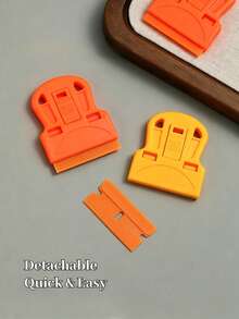 BAOSHIMAN Nail Art Print Template Scraper, Multi-Functional Cleaning Scraper, Suitable For Nail Transfer Plates, Durable Plastic Handle, Portable Nail Art Tool For Cleaning, Removing Glue And Scraping Nail Polish, Suitable For Home DIY Nail Artists - Multicolor - View 3