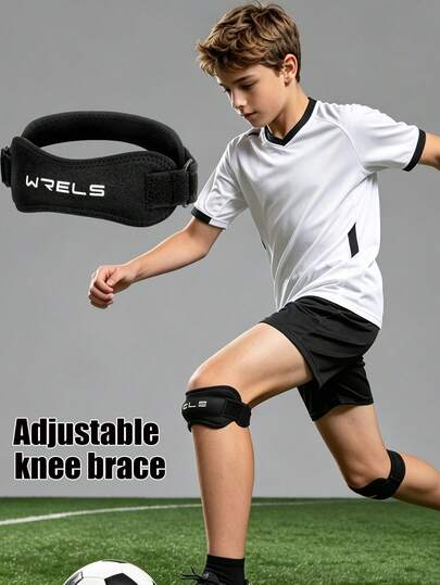 1 Pair Of Adjustable Kids' Knee Pads With Hip Straps, Knee Protection Pads For Basketball, Anti-Slip And Breathable