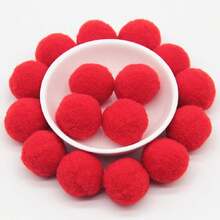 10/15/20/25/30/40/50mm Fluffy Mini Pom Poms, Christmas Red Plush Balls, Mixed Color Soft Fur Balls, Handmade Clothing, Wedding Decoration, DIY Pom Poms, Felt Balls, Sewing Craft Accessories - PM - View 22