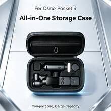 Waterproof Hard Shell Storage Bag, Compatible With Osmo Pocket 3 / Pocket 4 Gimbal Camera, Shockproof Portable Travel Storage Pouch, Suitable For Camera And Accessories - View 1