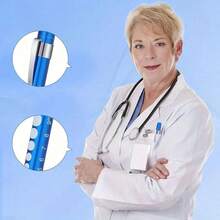 2pcs/3pcs Medical Pen Light, Reusable LED Medical Pen Flashlight With Pupil Distance Scale And Tape Measure, Suitable For Nursing Students, White Light/Warm Light Optional, Suitable For Nurses, Students, Doctors Daily Use, Pocket-Sized Aluminum Pen Light, Battery Powered (Battery Not Included), Birthday Gift, Graduation Gift - Multicolor - View 5
