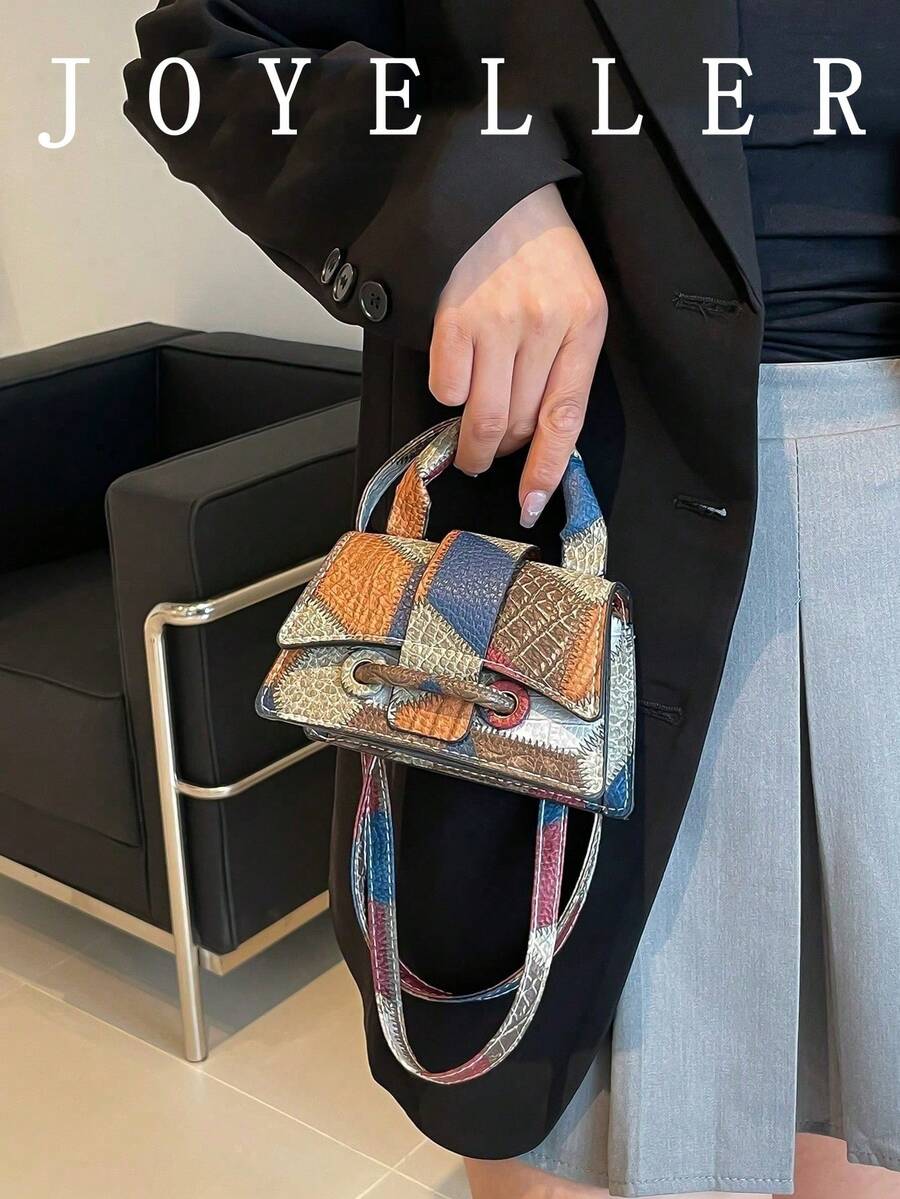 2026 New High-Quality Lipstick Case, Mini Square Bag, New Solid Color Versatile Handbag, Women Purse