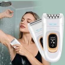 Hatteker 1pc 2-In-1 Electric Epilator USB Rechargeable Multi-Function Women's Intimate Trimmer Armpit Hair Removal Device Shaver Razor - View 12