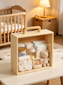 Baby Feeding Transparent Storage Box, Suitable For Storing Baby Bottles, Diapers And Other Items, Ideal For Indoor Multi-Scenario Daily Storage - Multicolor - View 1
