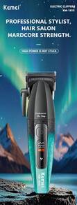2Pcs Kemei Professional Hair Clipper And Shaver Set KM-1819/KM-T420, Men's Grooming Kit With LCD Digital Display, Cordless Haircut Machine With Guide Combs, USB Rechargeable, Ideal Gift For Men - View 8