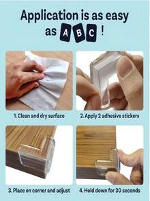 8/4pcs Baby Furniture Corner Guards, Table Corner Protectors, Toddler Devices - L-shaped Anti-collision Sticker - View 5