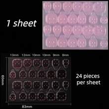 24-2400pcs Waterproof Pink Breathable Nail Stickers, Strong Adhesive False Nail Patches - Upgraded Version - View 12